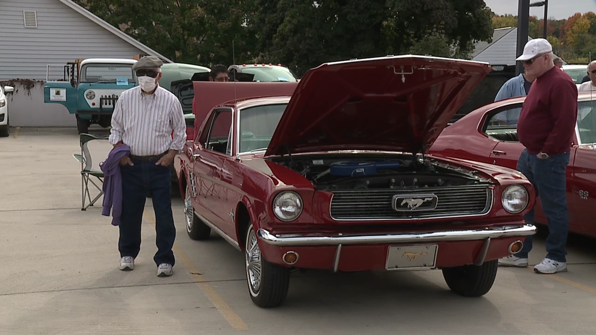 The car show raised money for 'Camp Freedom.'