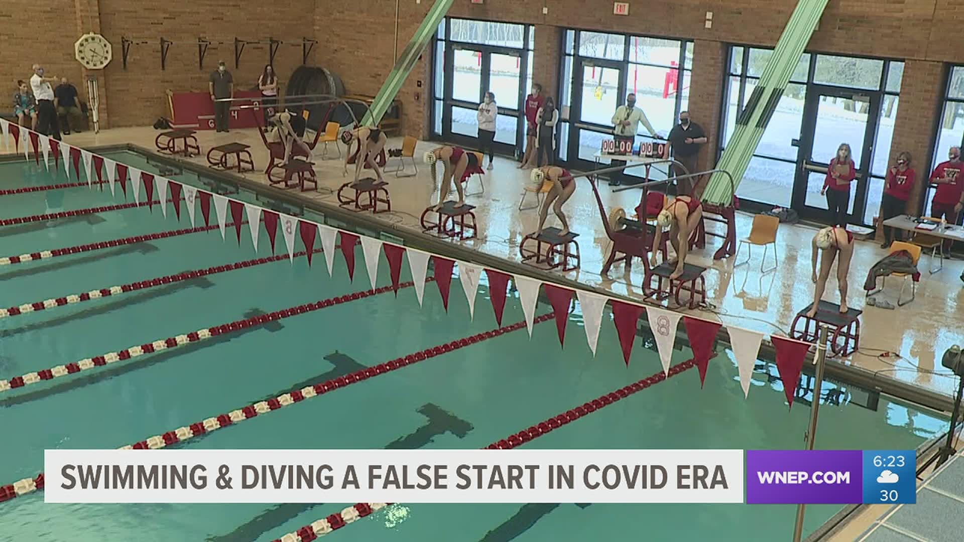 Swimming and Diving a False Start in COVID Era