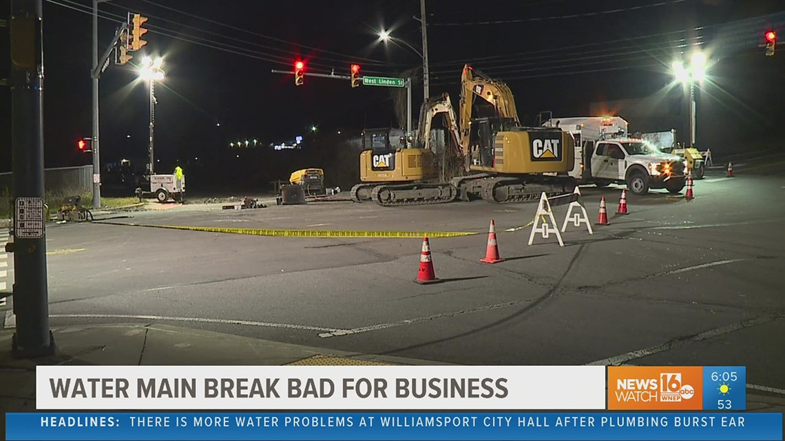UPDATE Crews fixed water main break in Scranton