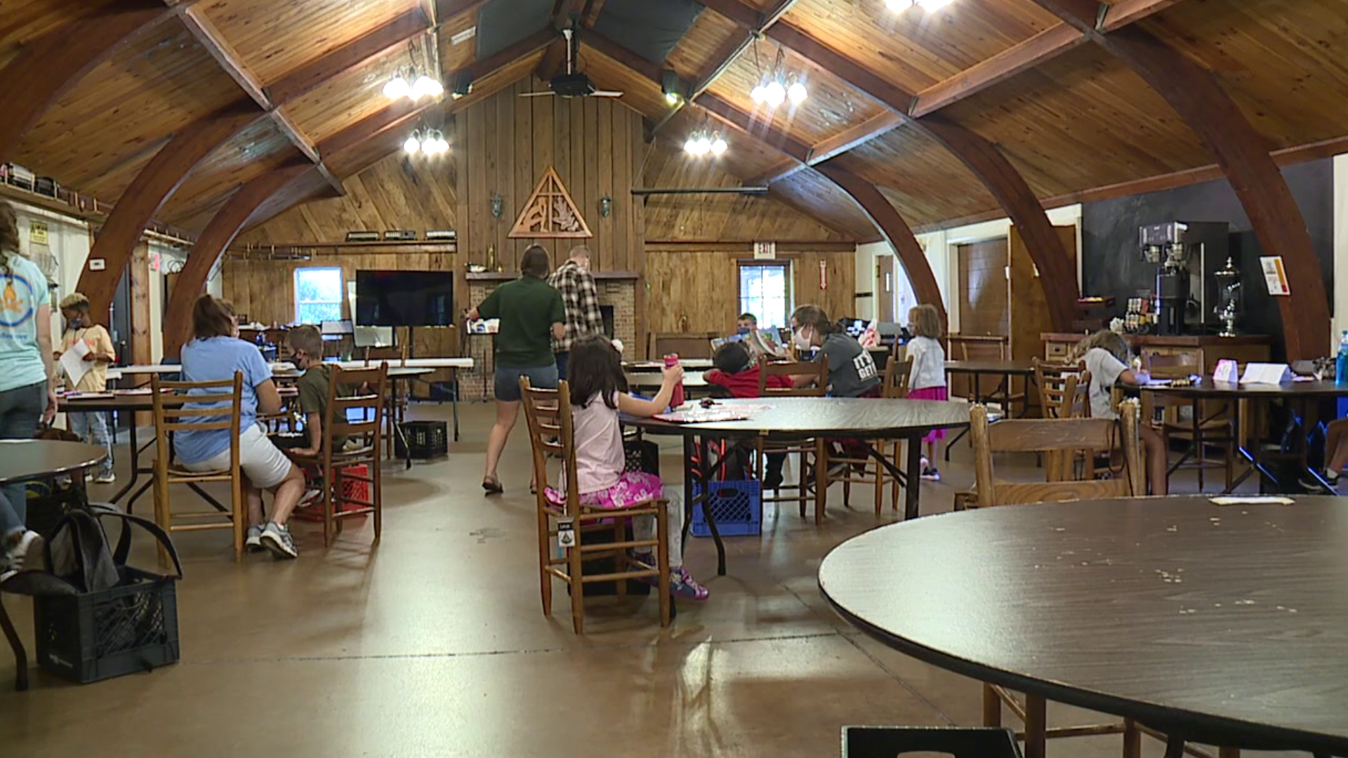 Camp Susque and local churches in Lycoming County are offering a learning environment to hybrid students on their online days.