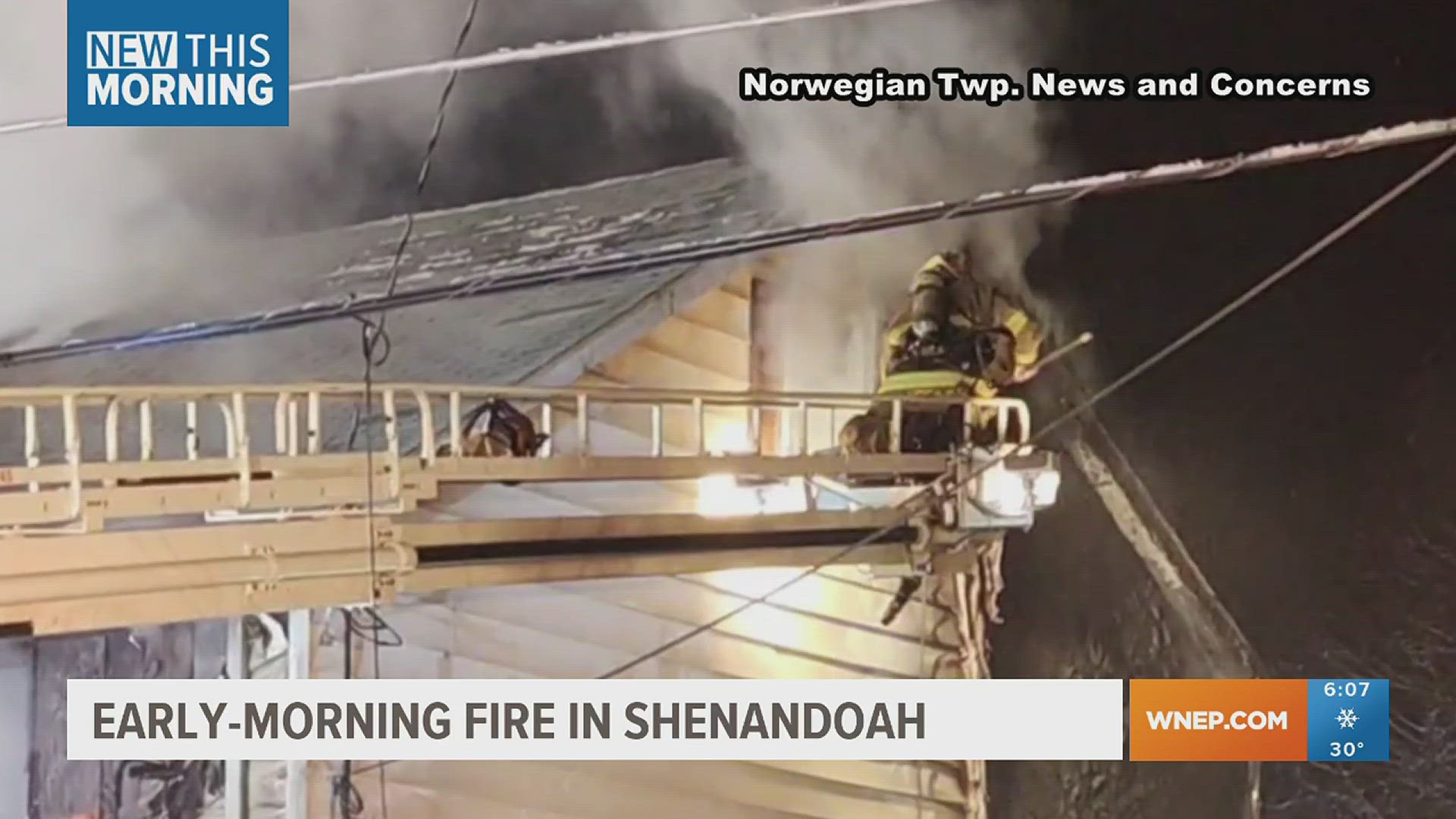 Flames ripped through a double block home in Shenandoah.