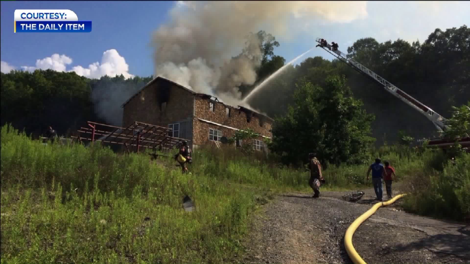 Flames Destroy Home in Snyder County