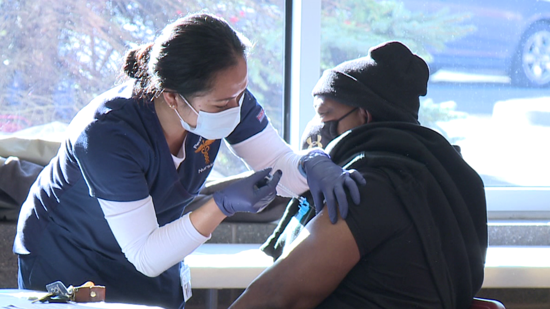 Hometown Health Care organized the clinic at North Pocono High School.