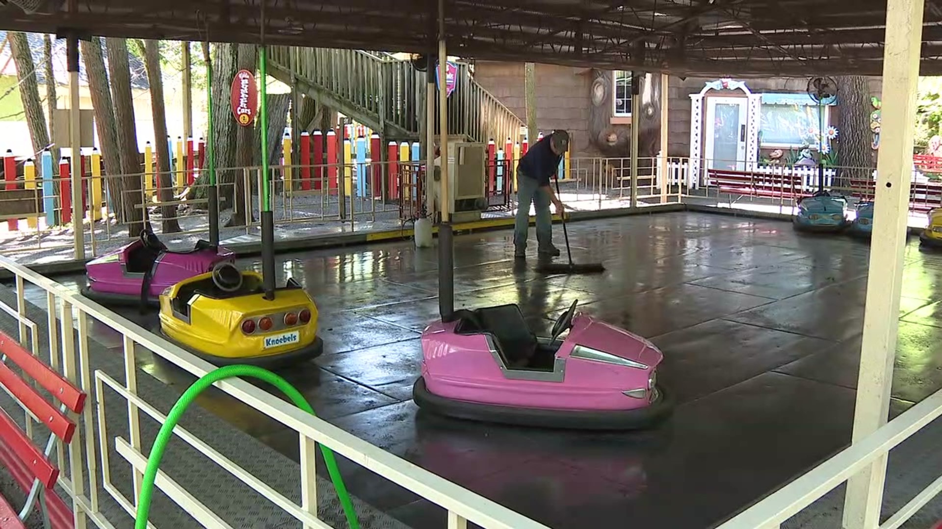 There was flooding in some spots, along with downed trees and power lines. Knoebels Amusement Resort remained closed for a second day.