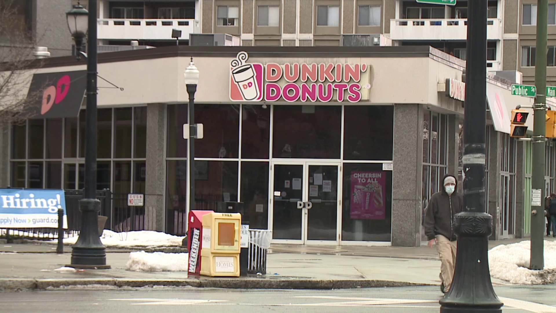 A coffee shop on Public Square has been closed for months with no sign of reopening.