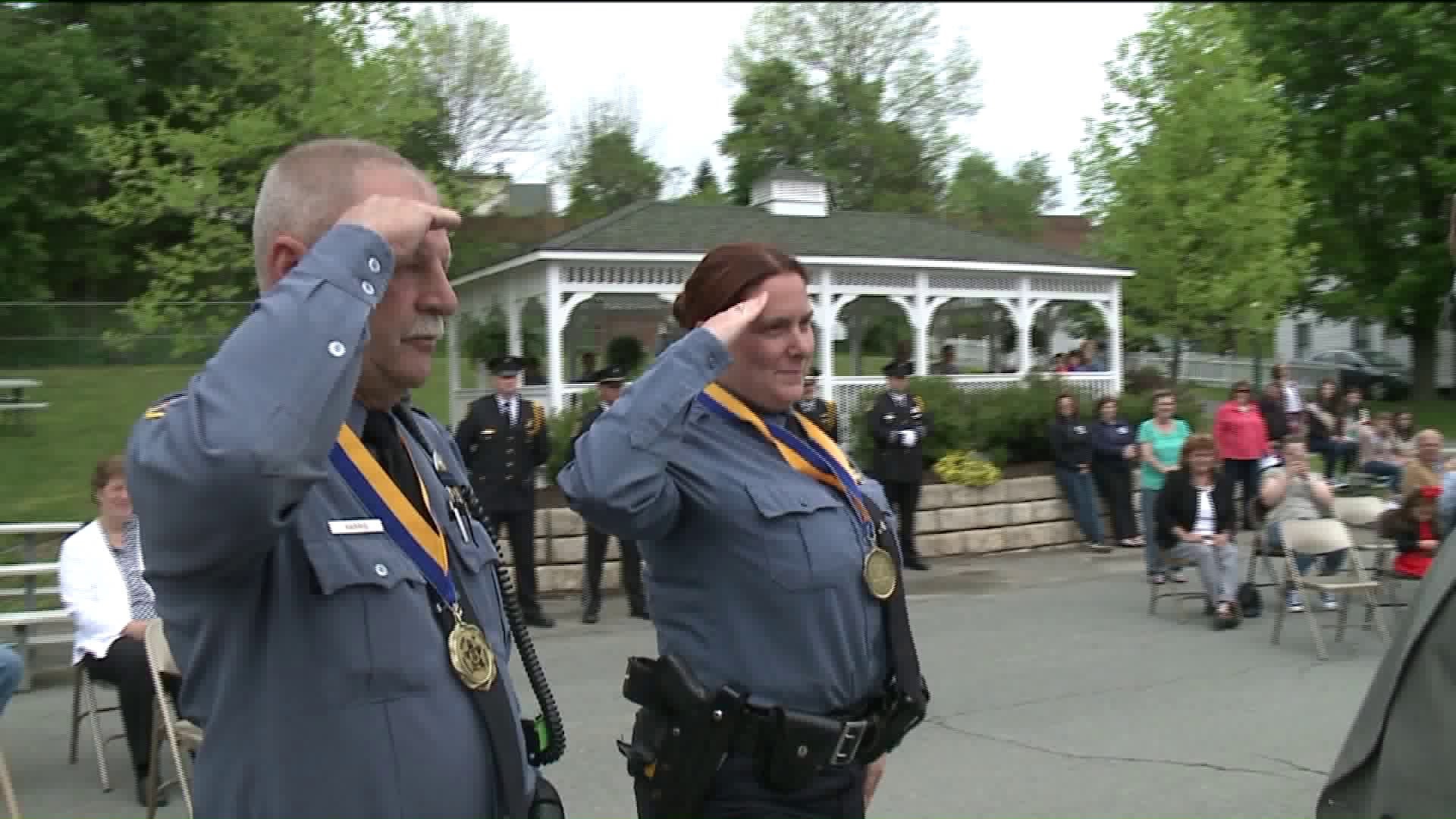 Police Officers Who Ran into Burning Building Honored in Lackawanna County