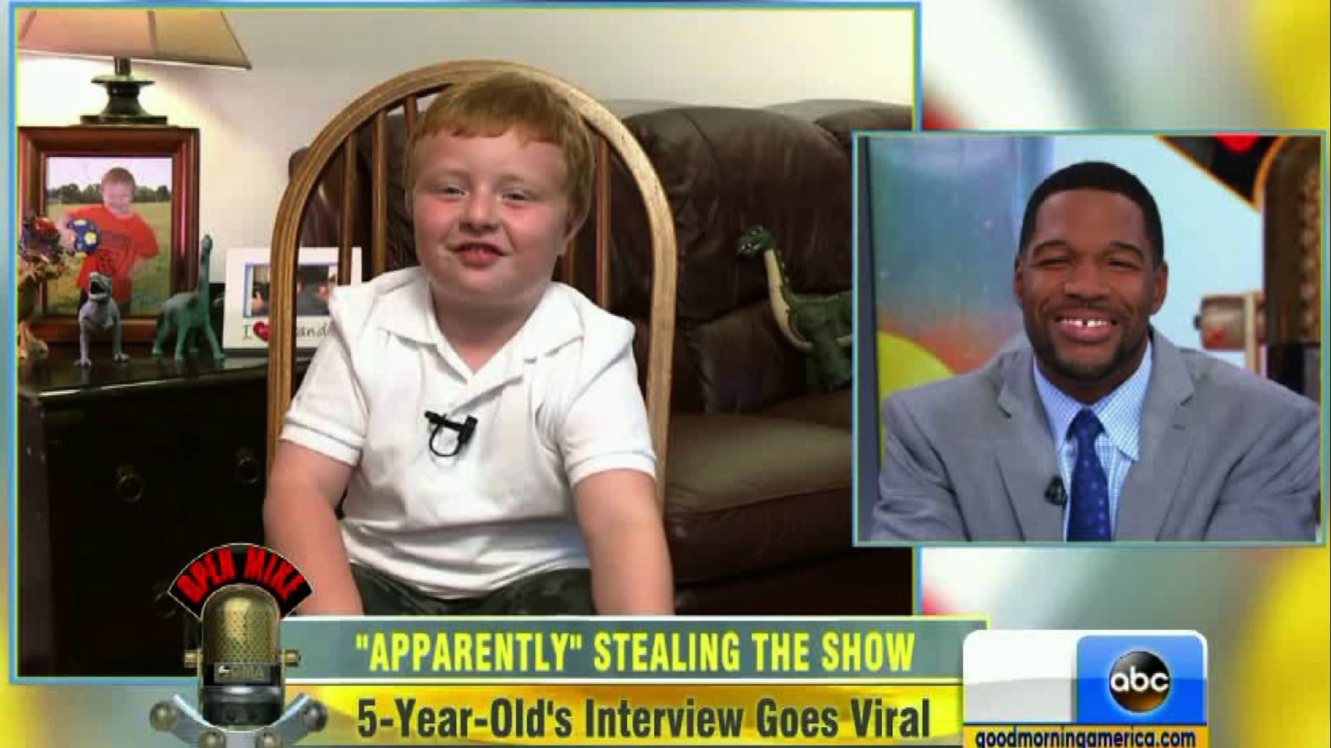Apparently Kid Steals The Show on Good Morning America