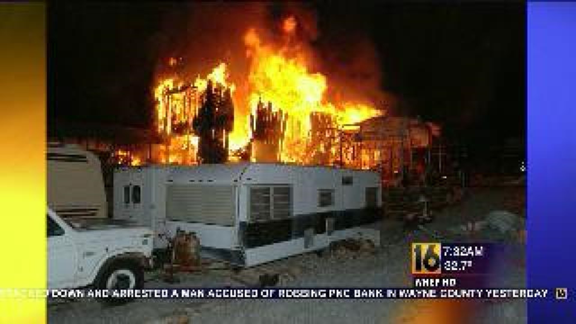 Lycoming County Home Engulfed in Flames, Two Rushed to Hospital
