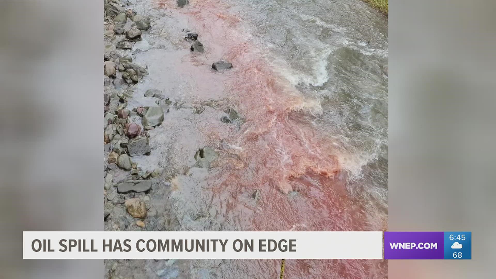 Newswatch 16's Courtney Harrison spoke to area officials and neighbors who are worried about the spill's lasting effects on the environment.