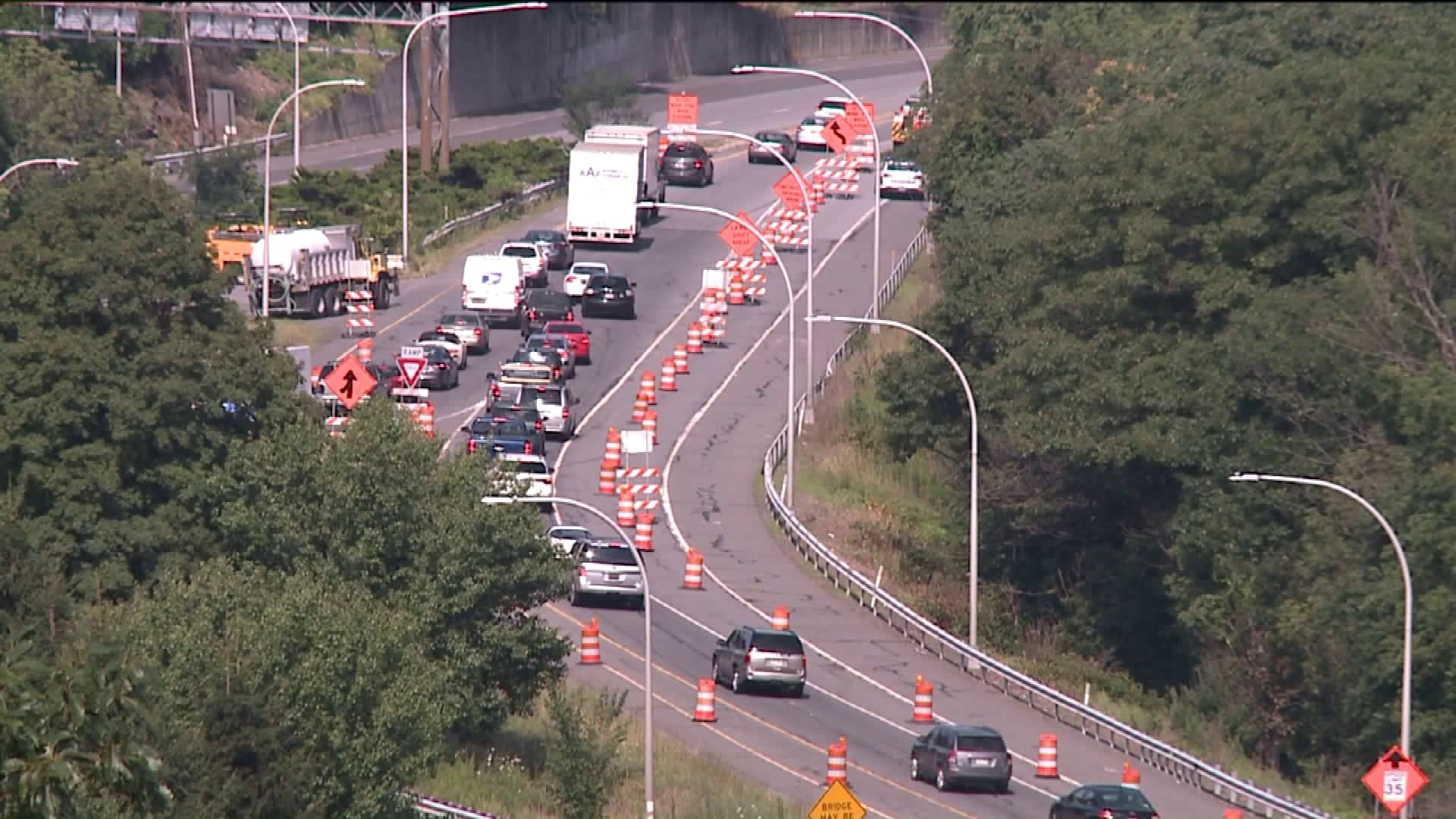 Paving Slows Drivers on Central Scranton Expressway