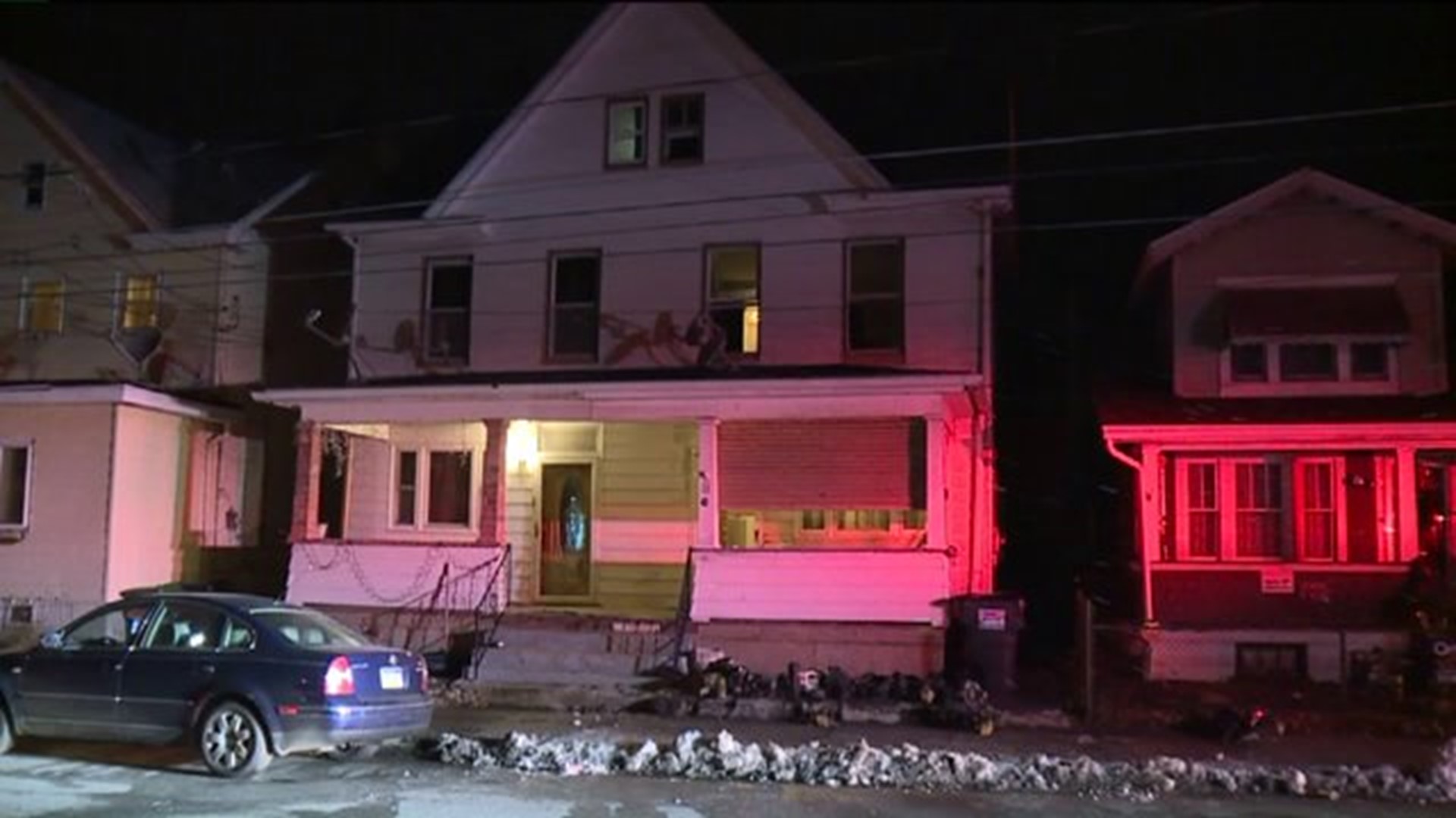 Two Taken to Hospital After Fire