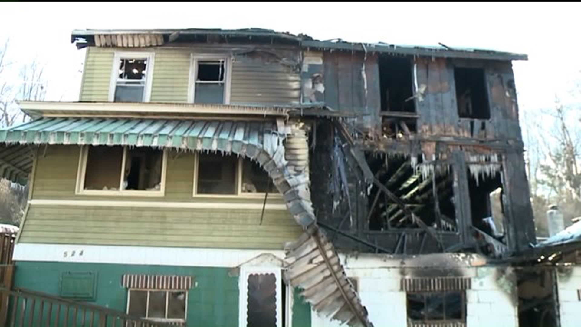 Suspicious Fire Destroys Double-Block Home in Lansford