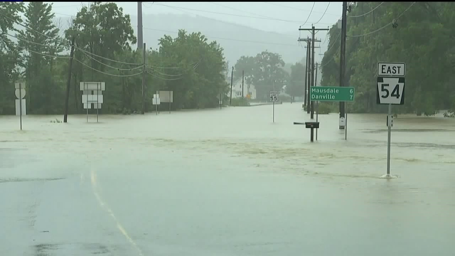 Flooding Continues to Wash Out Areas in Central PA