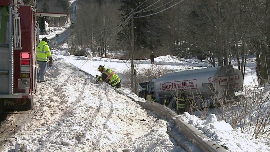 Oil Truck Wreck Near Mount Cobb