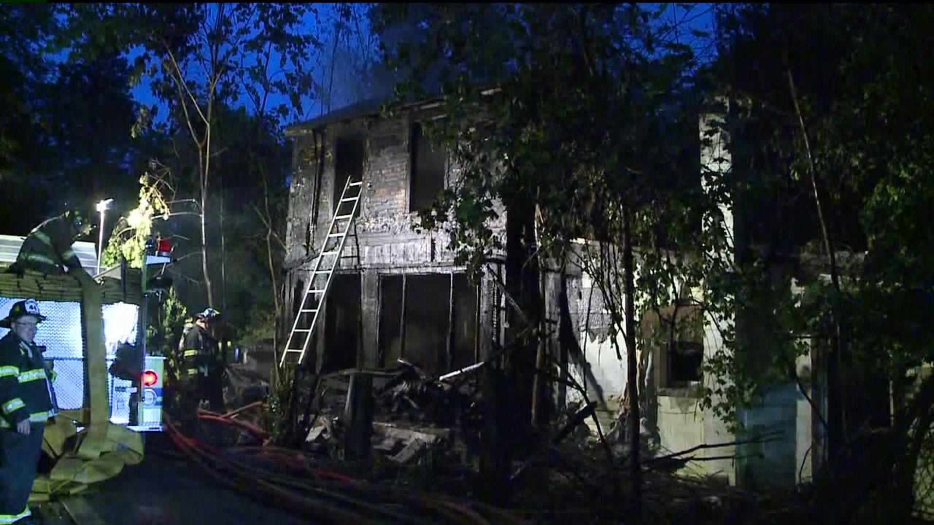 Home in Gilberton Wrecked by Flames