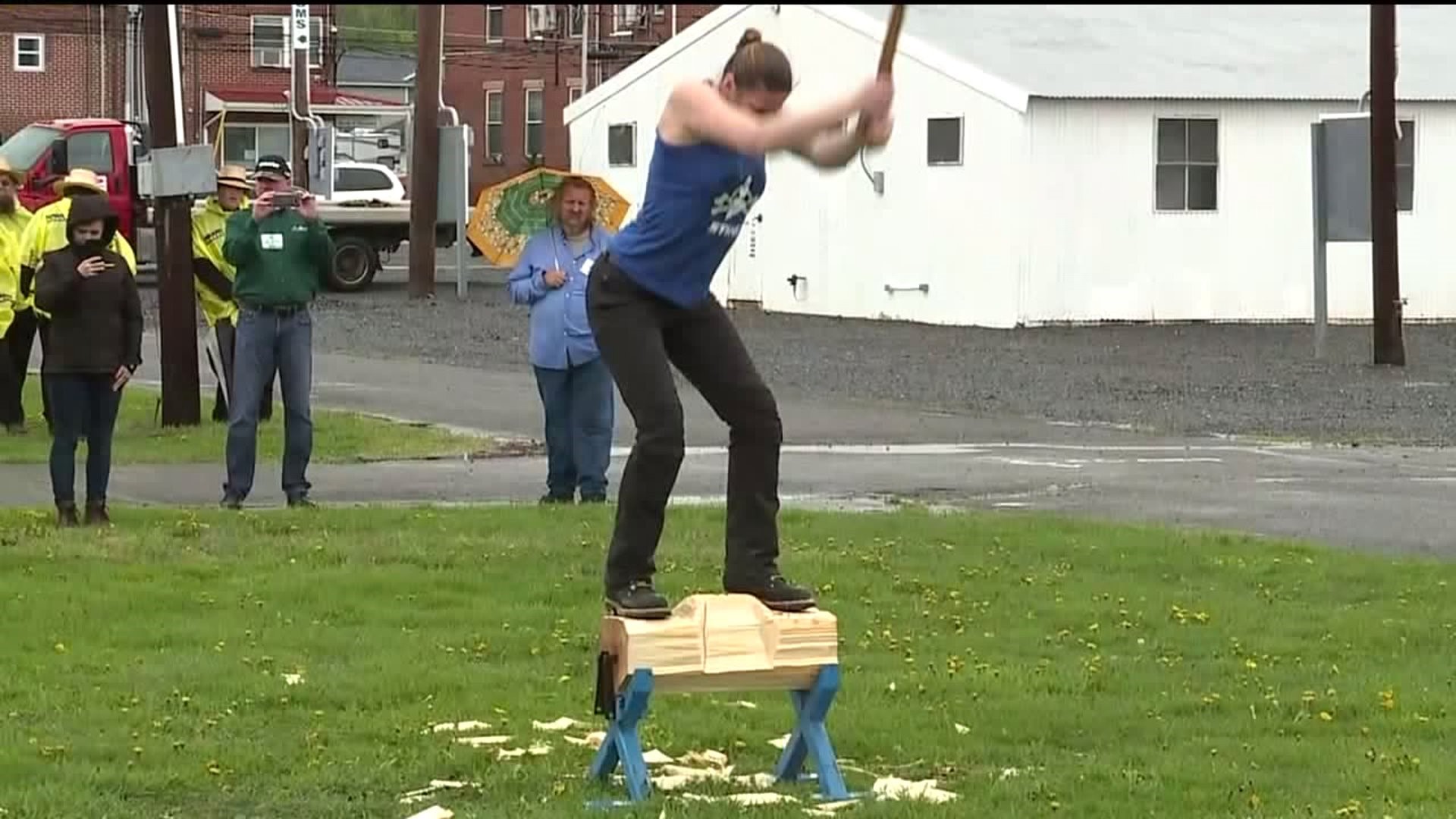 'Axe Women Loggers of Maine' Stars of Loggers Expo in Bloomsburg