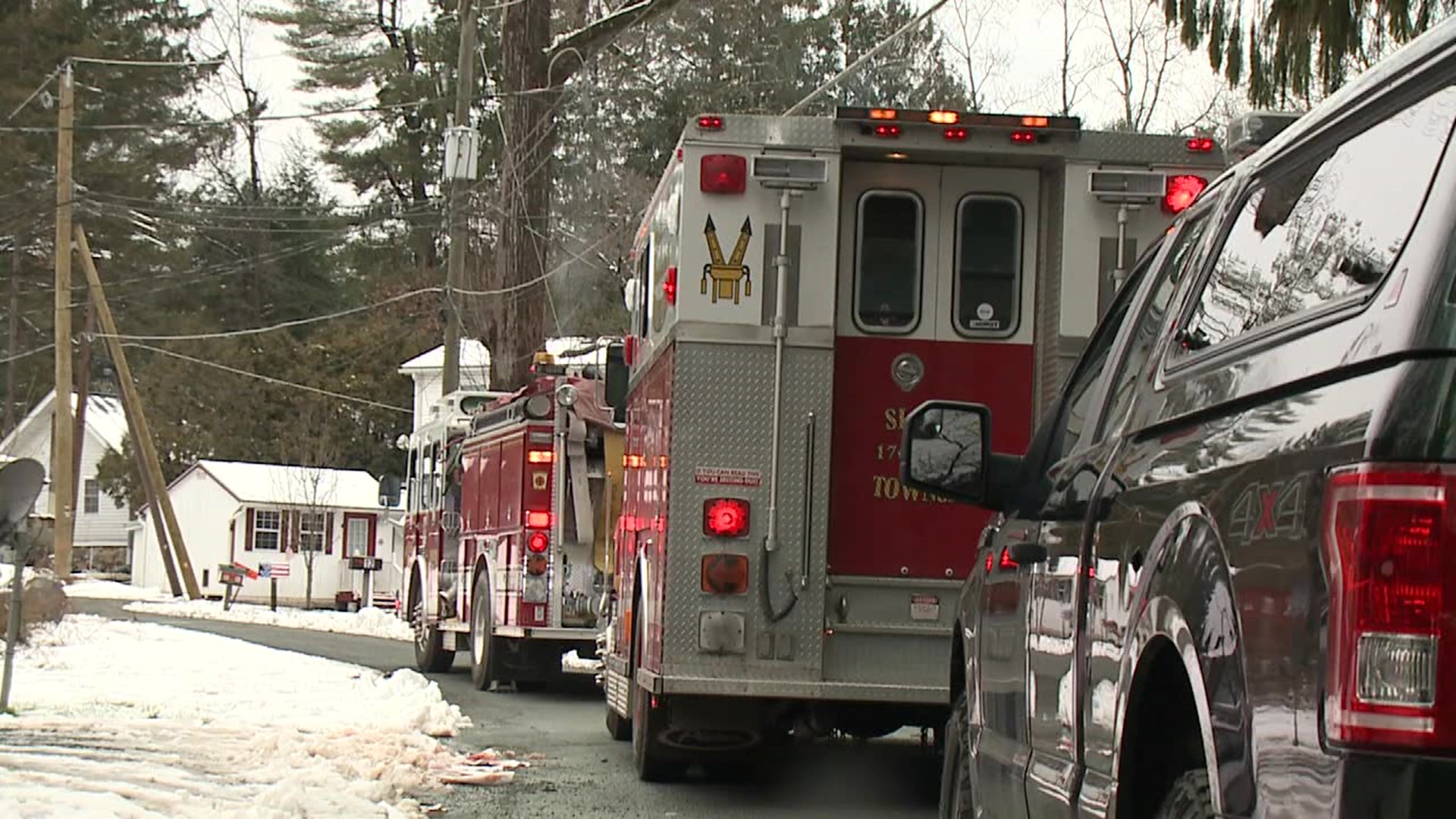 Officials say the liquid was heating oil from a broken tank at an abandoned Luzerne County house.