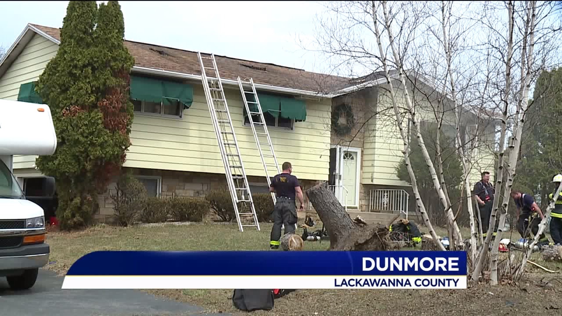 Flames Damage Home in Lackawanna County