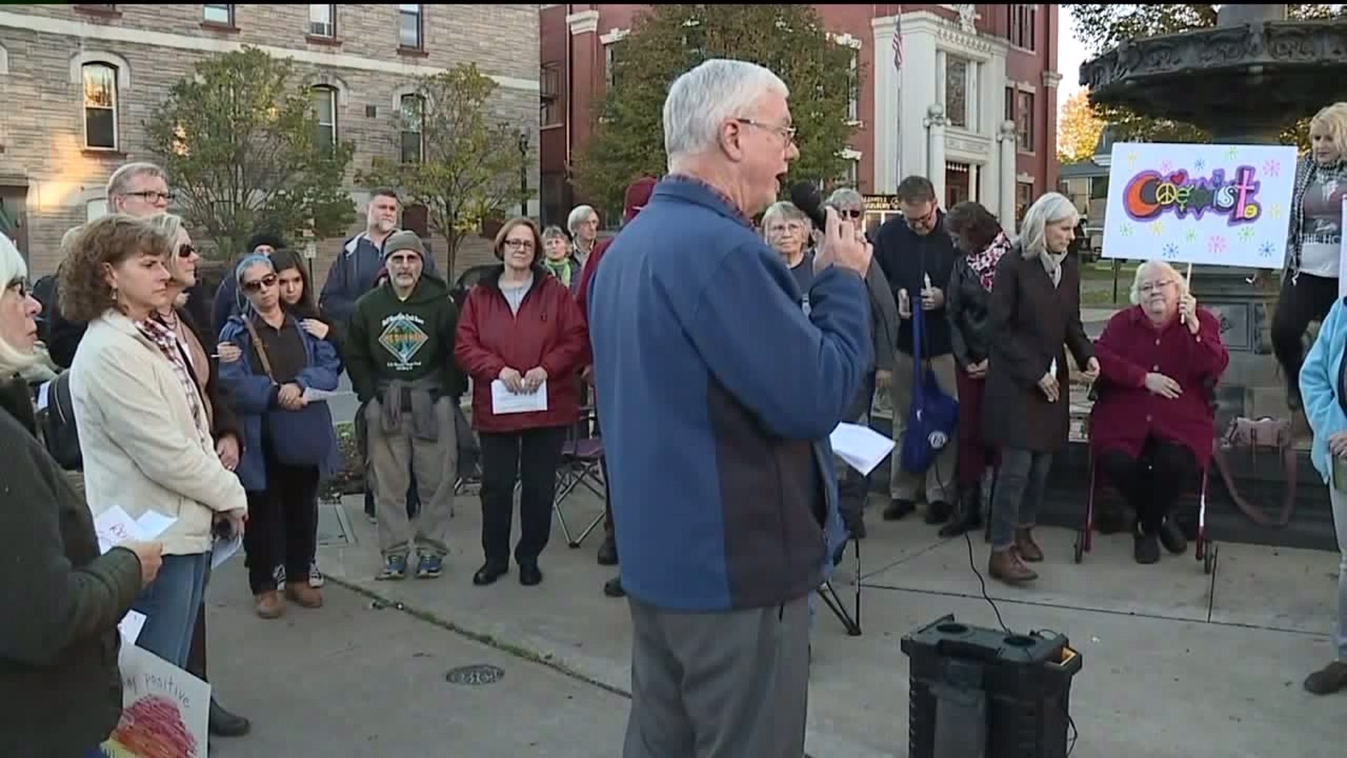 Vigil in Bloomsburg for Synagogue Shooting Victims
