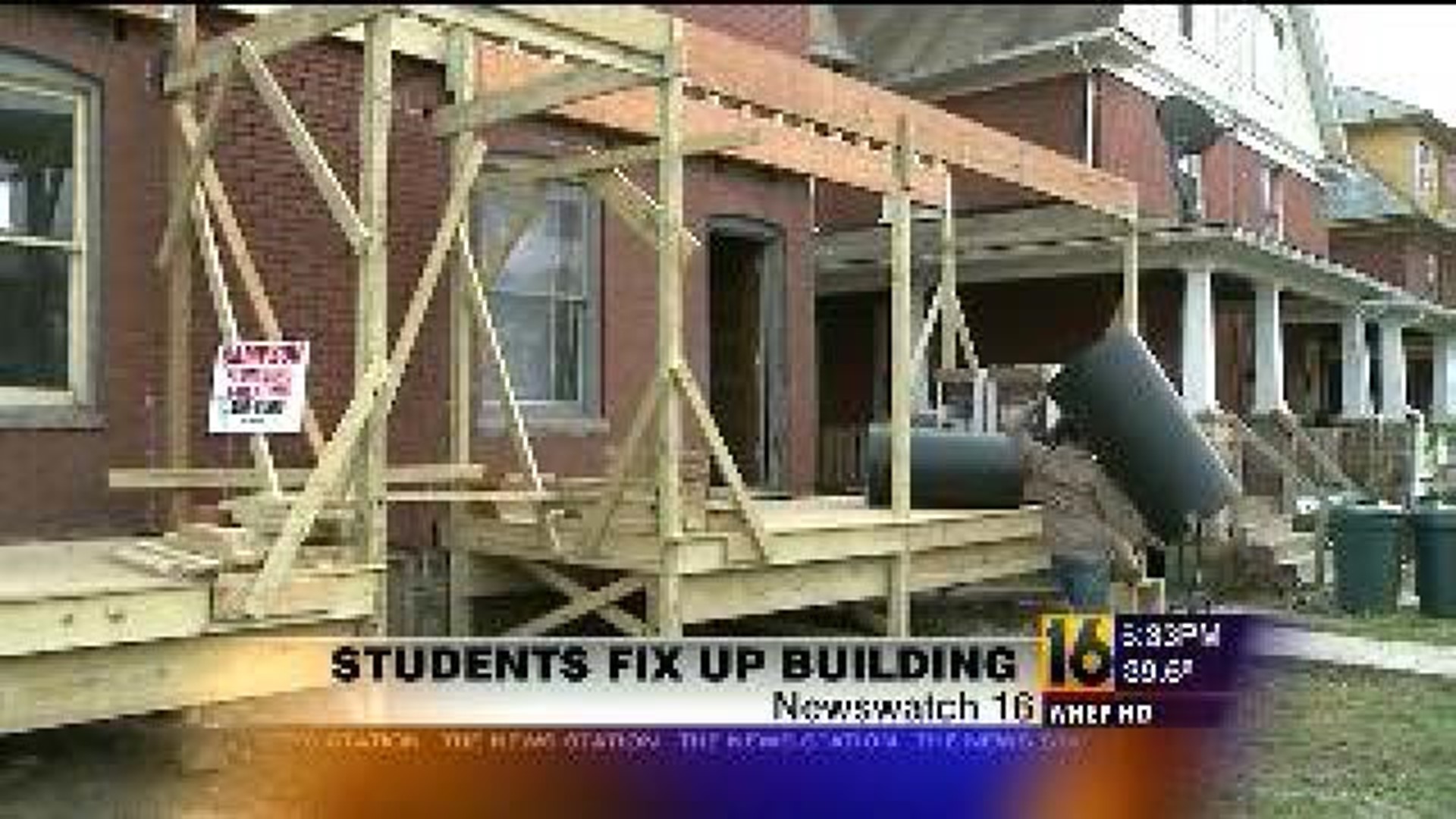 Students Renovating Run-down Building