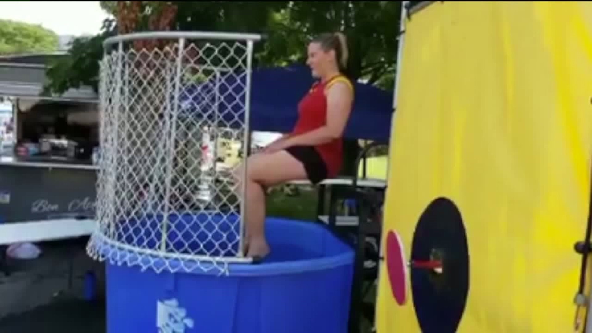 Nikki Krize in the Dunk Tank
