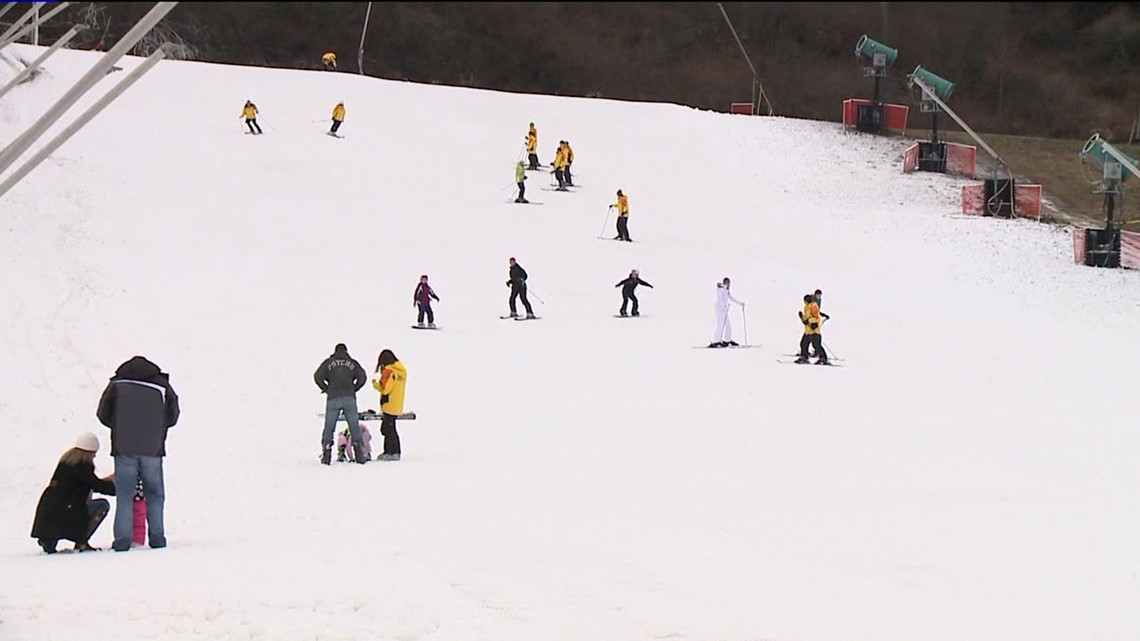 Snow on the Slope at Shawnee