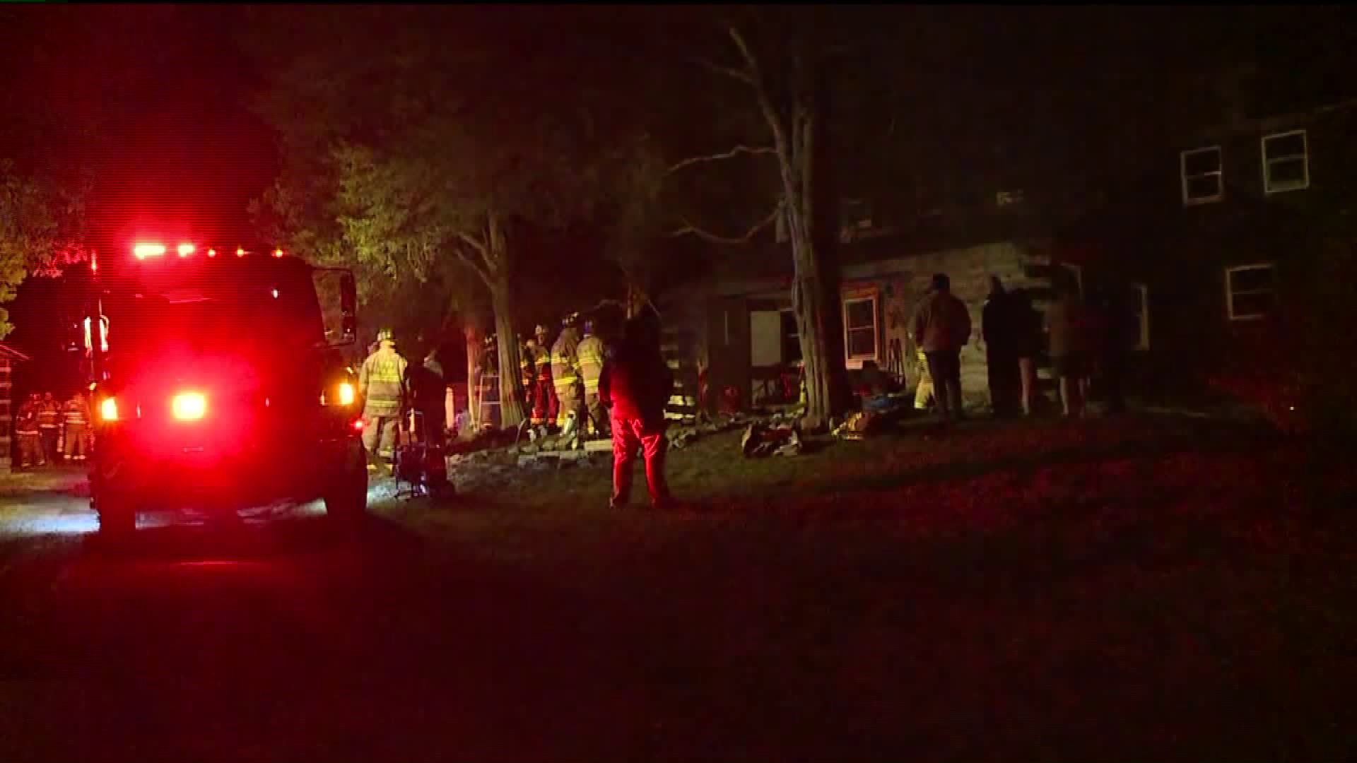 Fire Damages Home in Columbia County