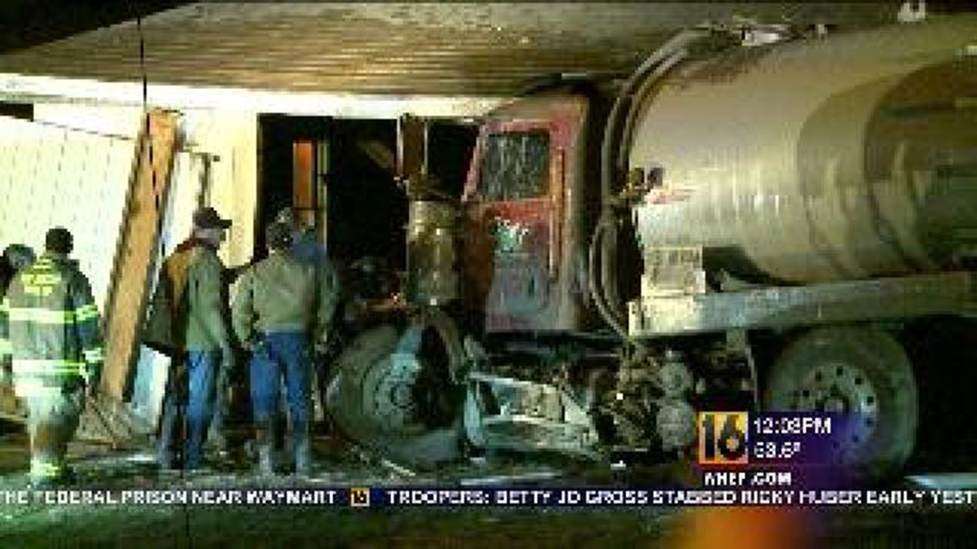 Truck Slammed into a House in Susquehanna County