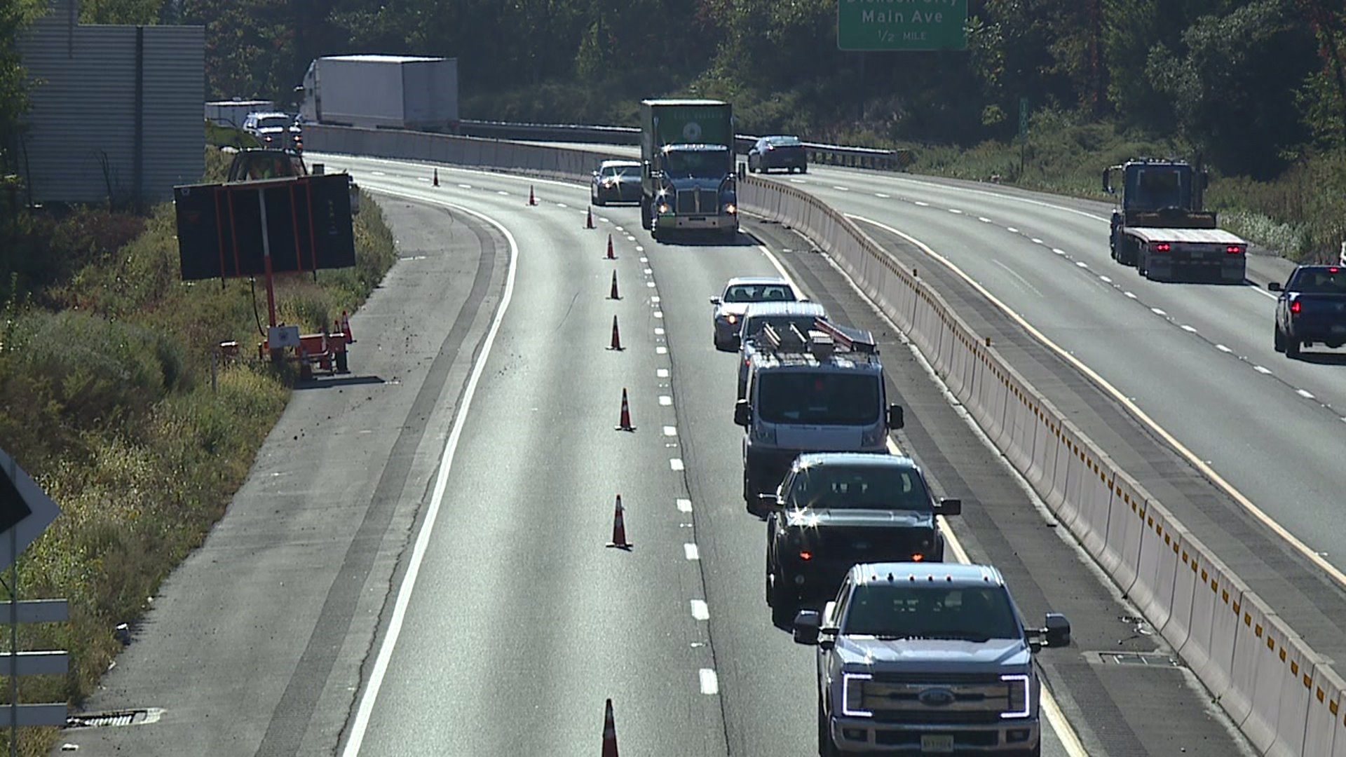 Brush Cutting Causes Delays on Interstate 81 in Lackawanna County