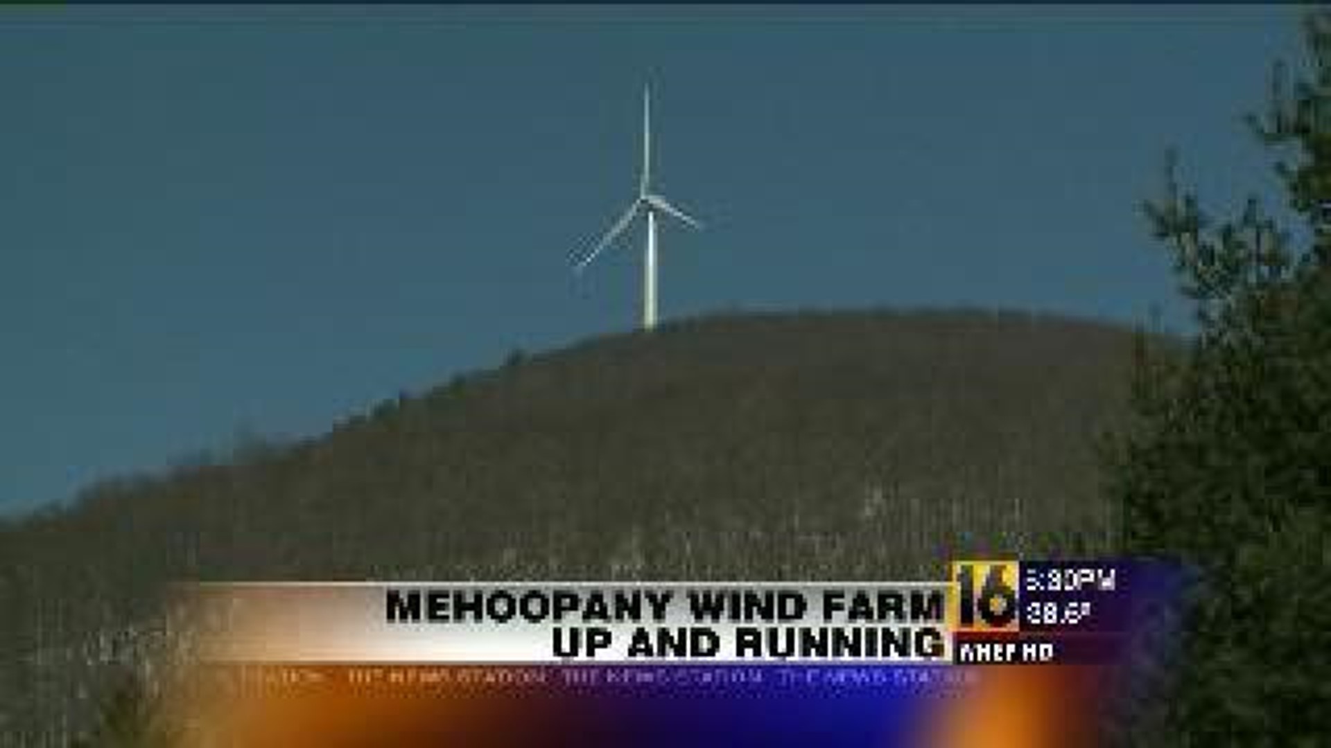 Mehoopany Wind Farm Up and Running
