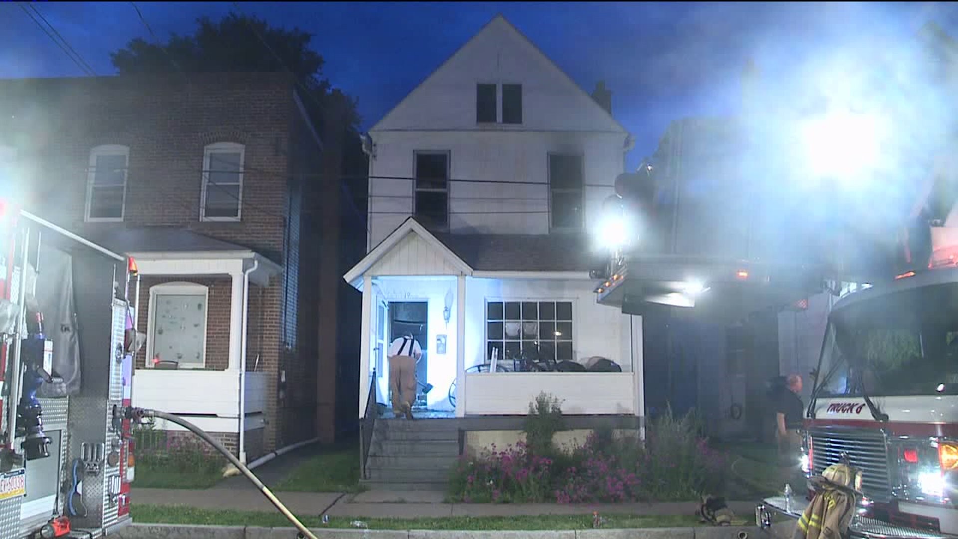 Flames Damage Home in Wilkes-Barre