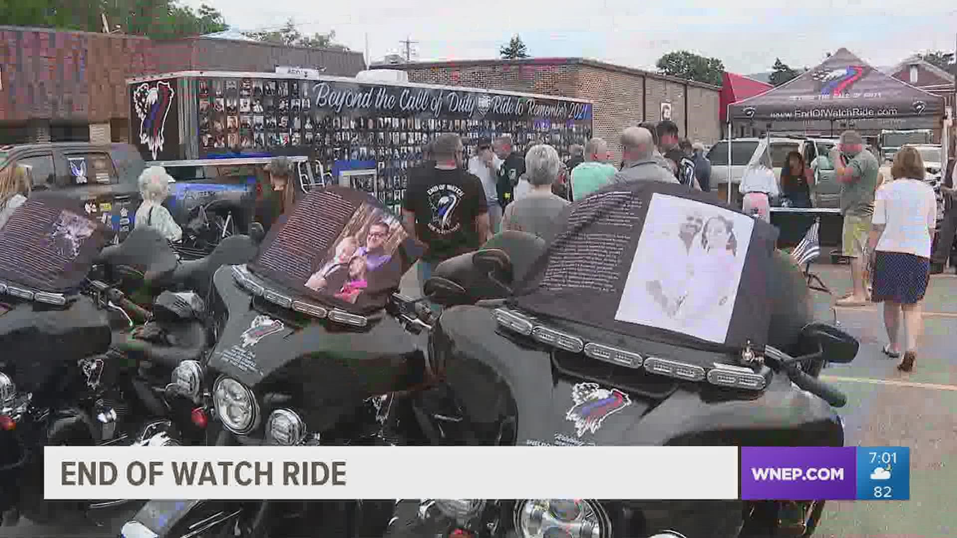 The End of Watch Ride pays tribute to law enforcement officers who died in the line of duty.