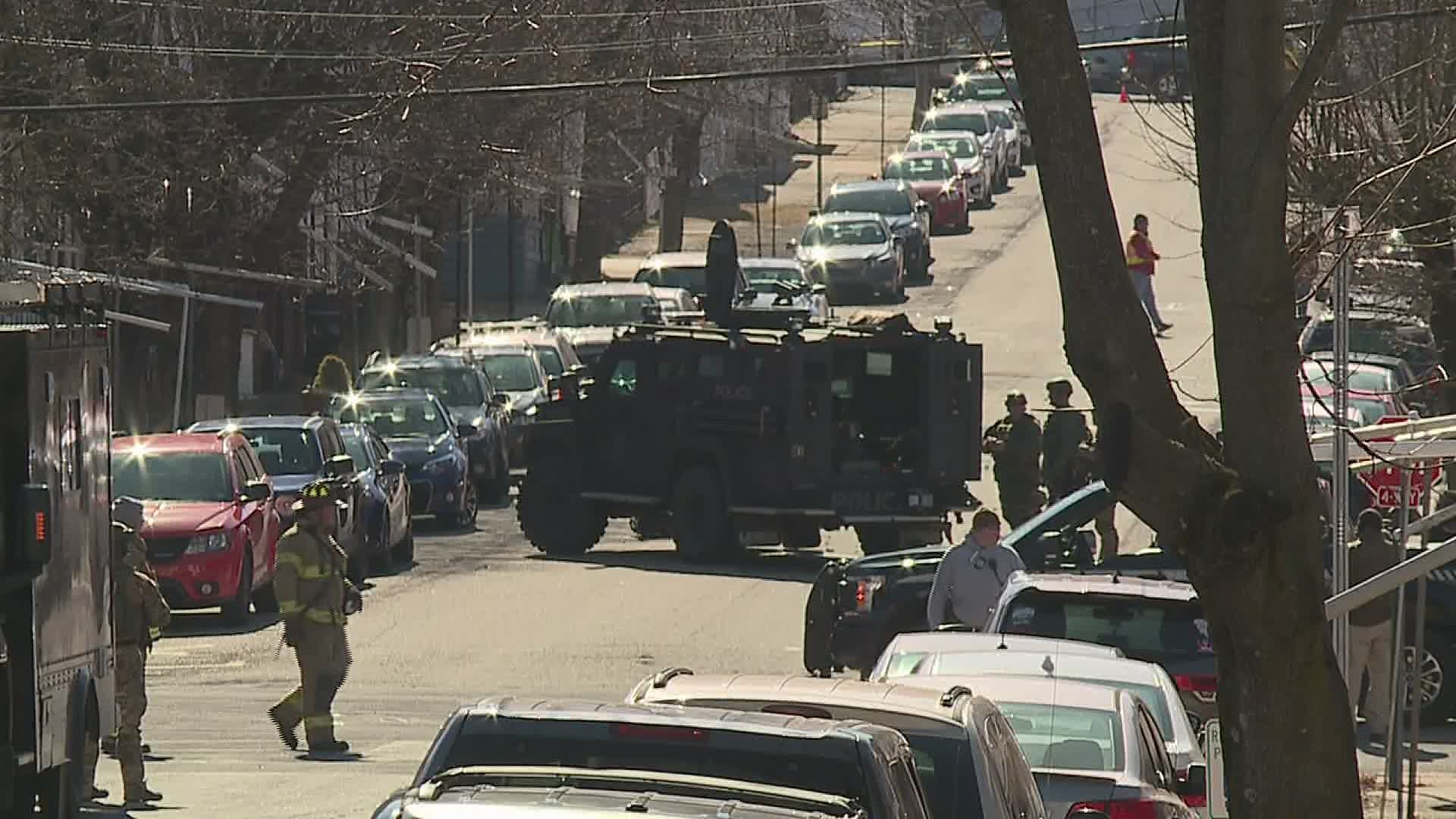 Police said the suspect refused to cooperate when swat teams surrounded the South Maple Street house.