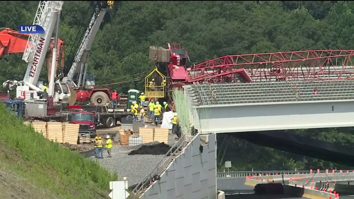 Crane Collapse in Union County Closes Route 15