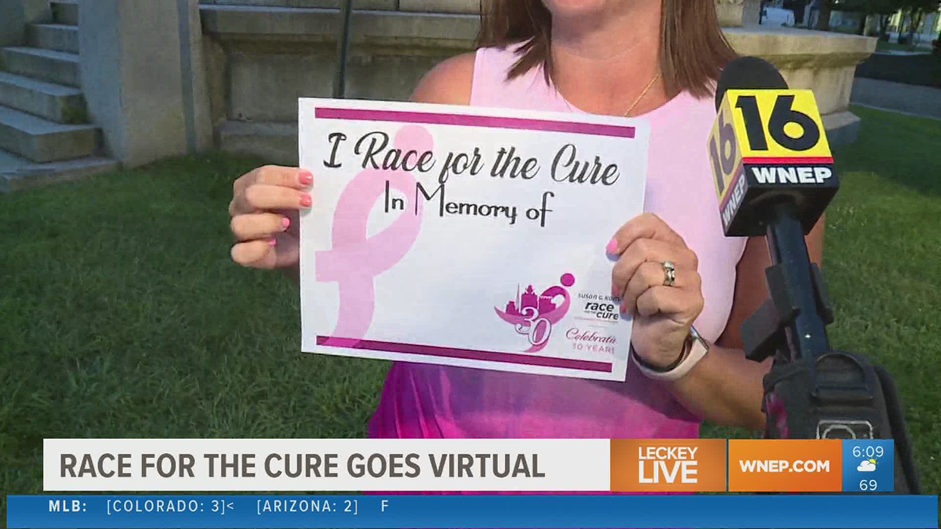 Although Scranton’s in-person “Race For the Cure” may be canceled this year, the mission to end breast cancer is not.