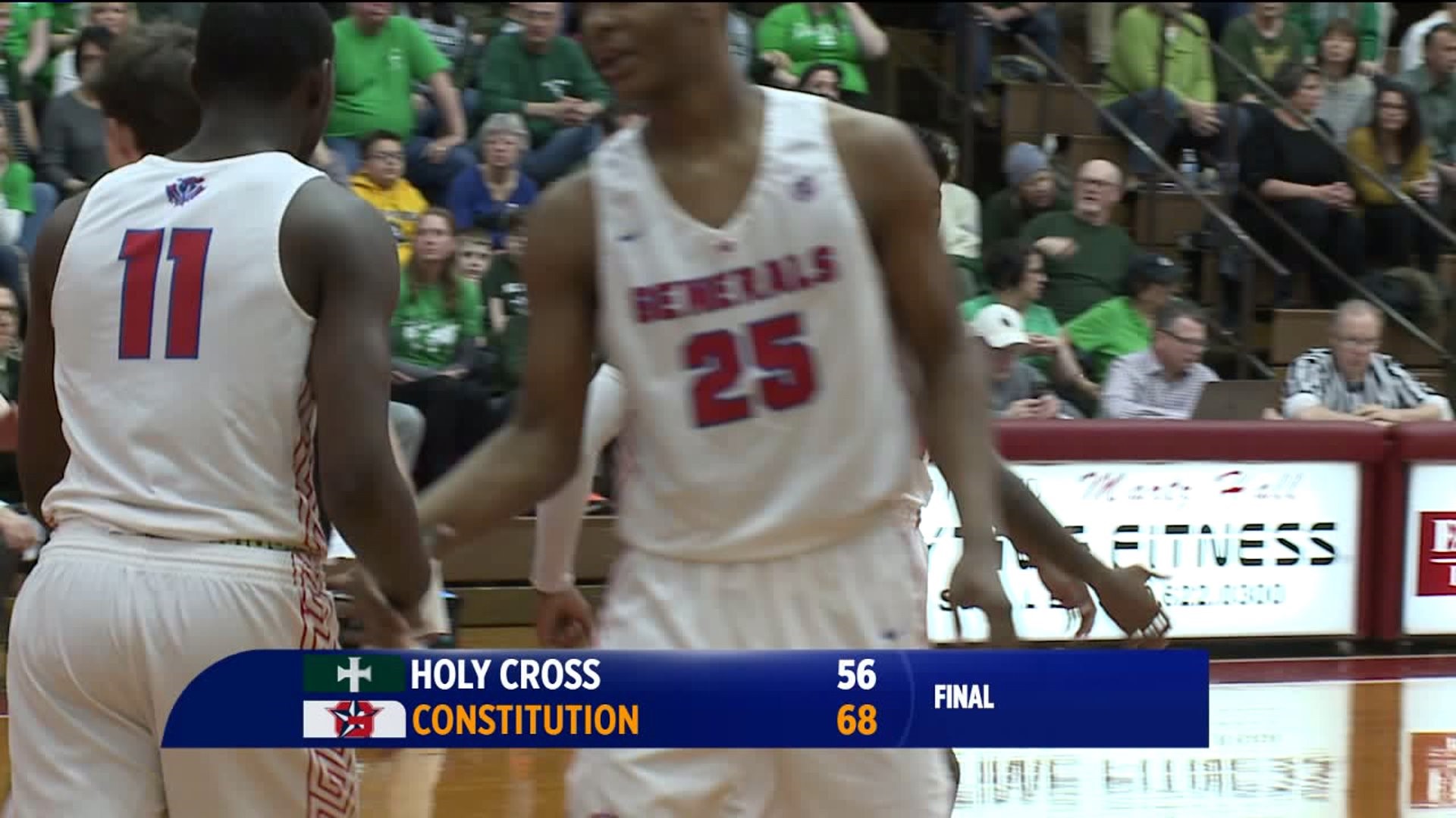 Holy Cross Boys Battle, but Fall Against Constitution