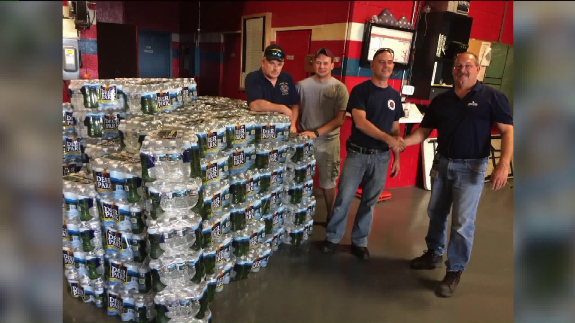 Business Provides Water for Thirsty Firefighters