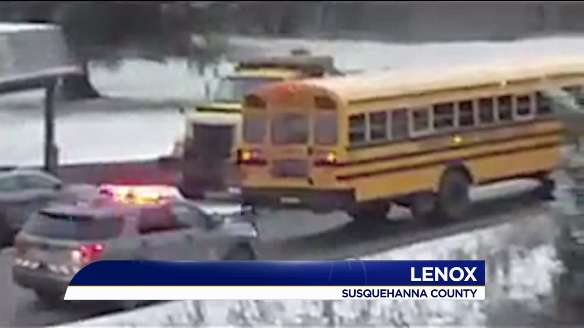 Car Crashes into School Bus in Susquehanna County