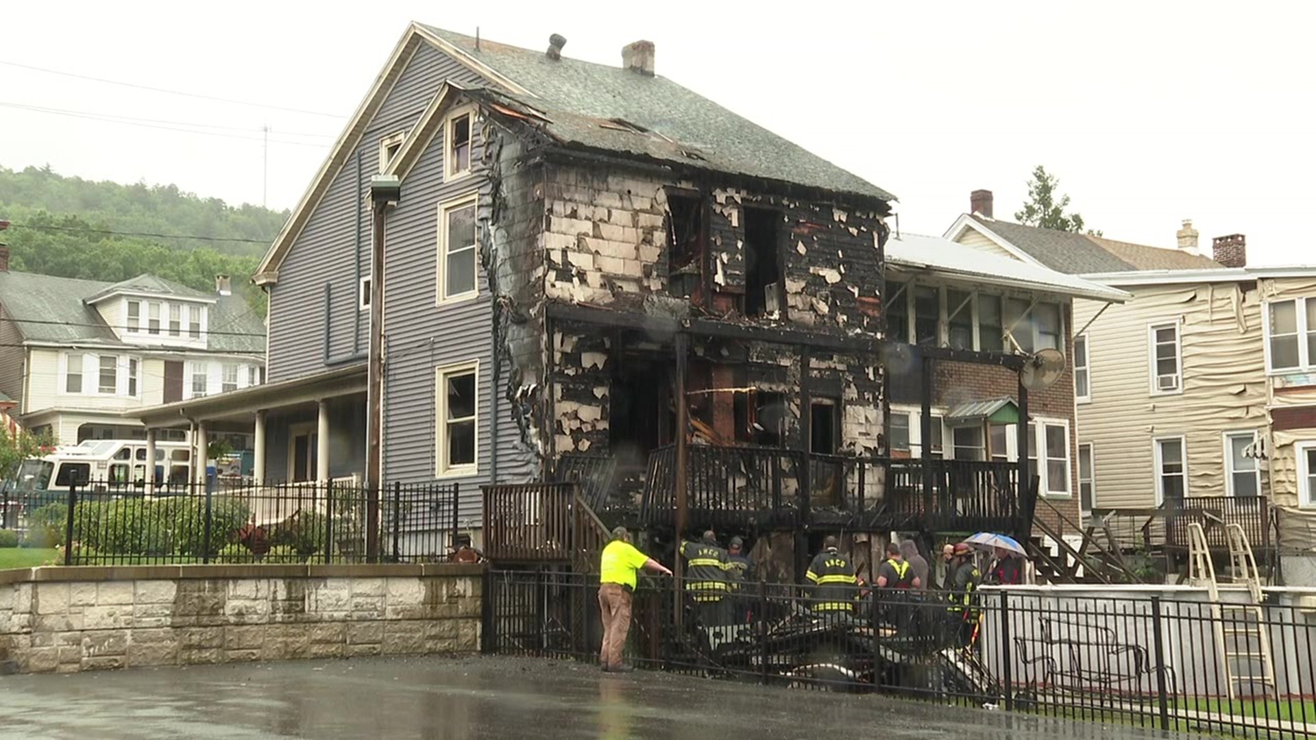 One family is without a home after a fire Tuesday morning in one Schuylkill County community.