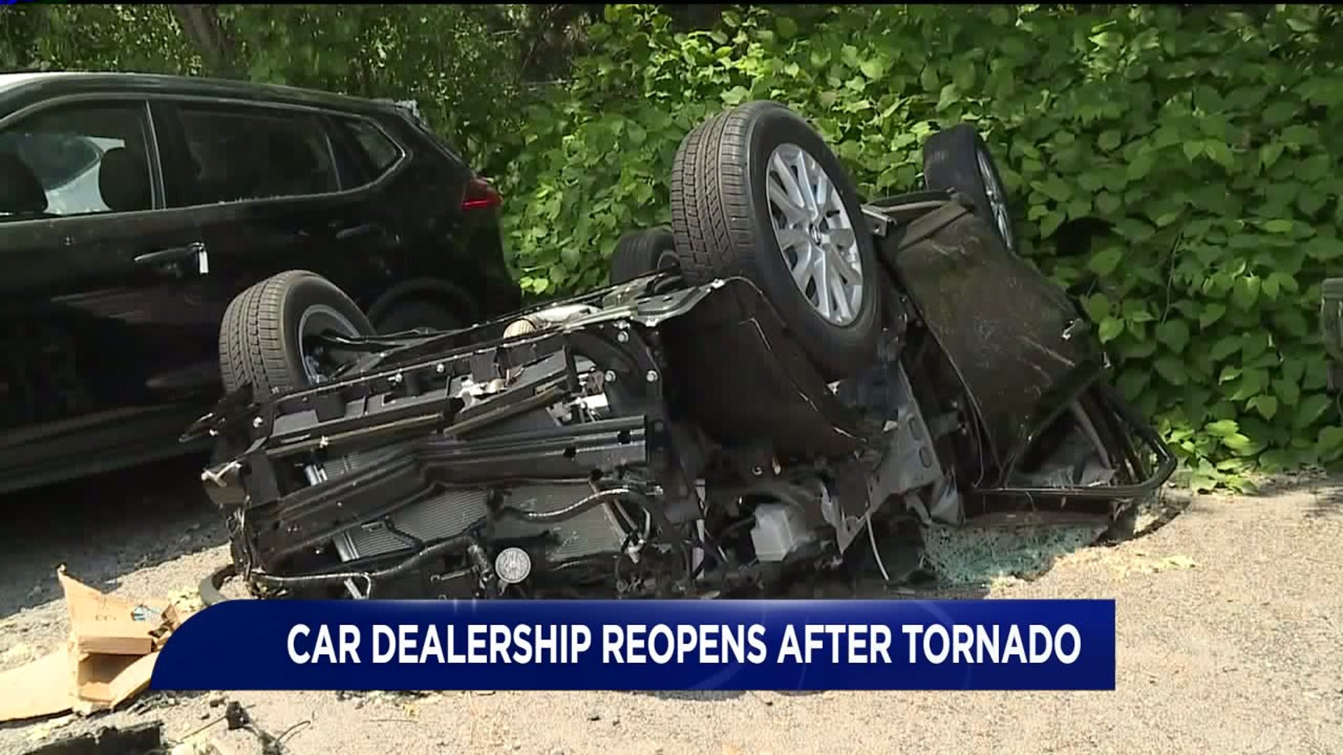 Nissan Dealership Reopens After Tornado Flipped Cars, Shattered Windows
