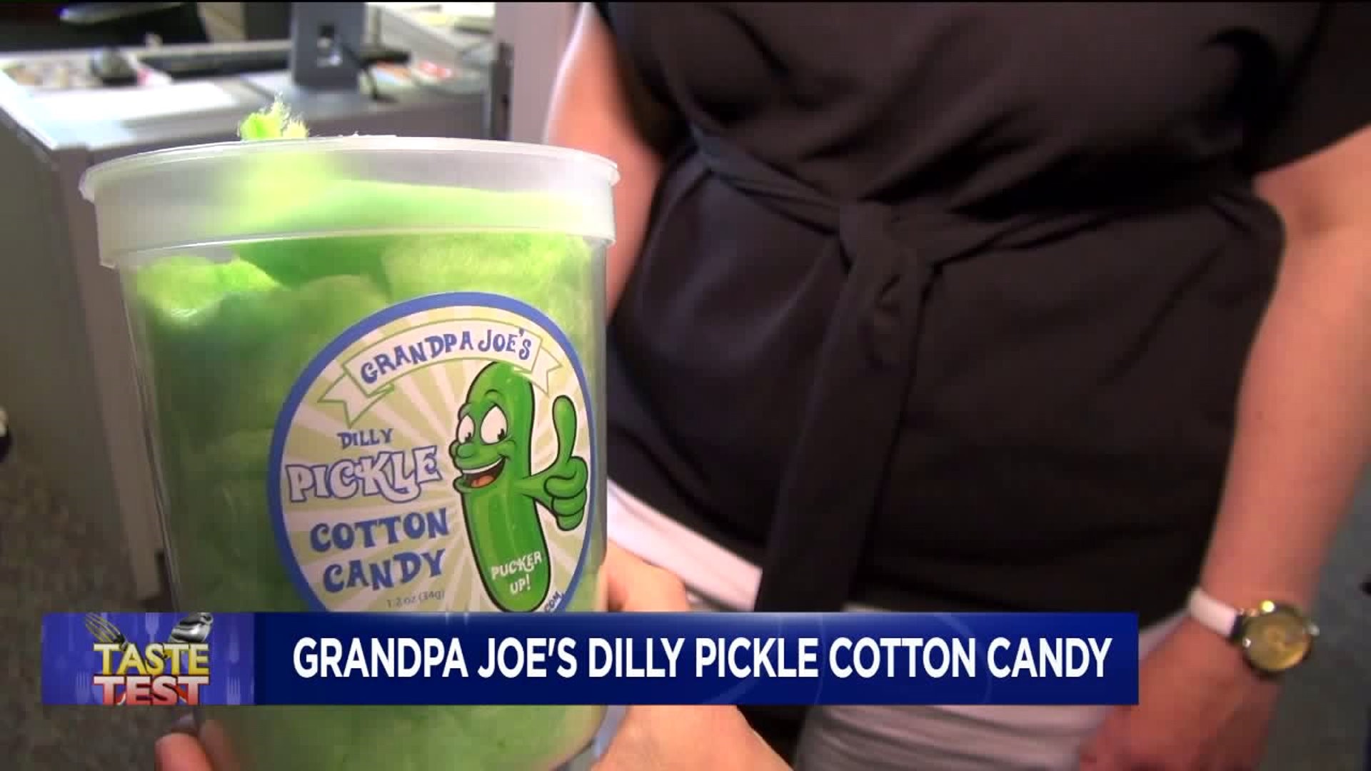 Taste Test: Grandpa Joe's 'Dilly' Pickle Cotton Candy