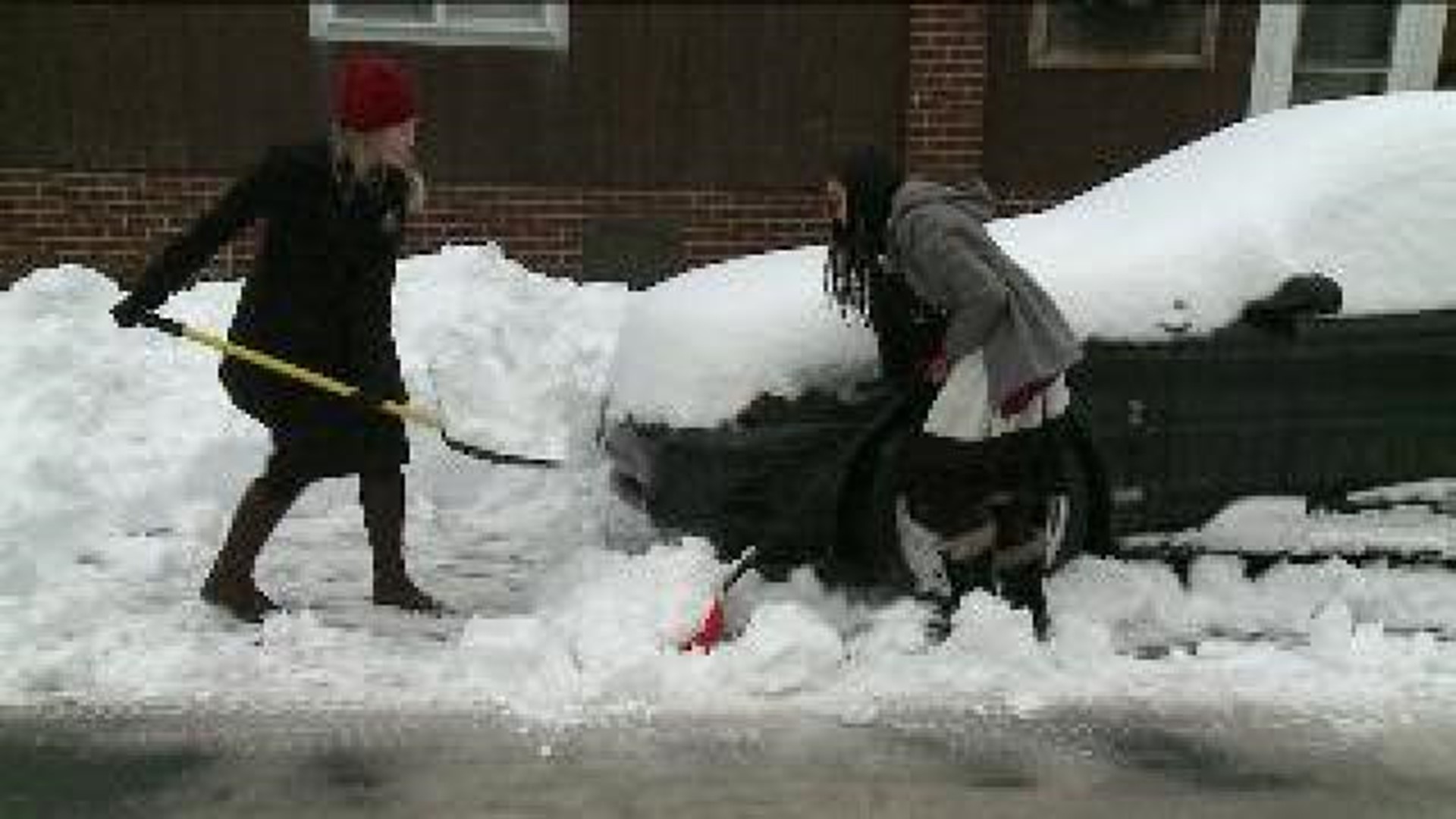 Sisters in Skirts Shovel Out Luzerne County