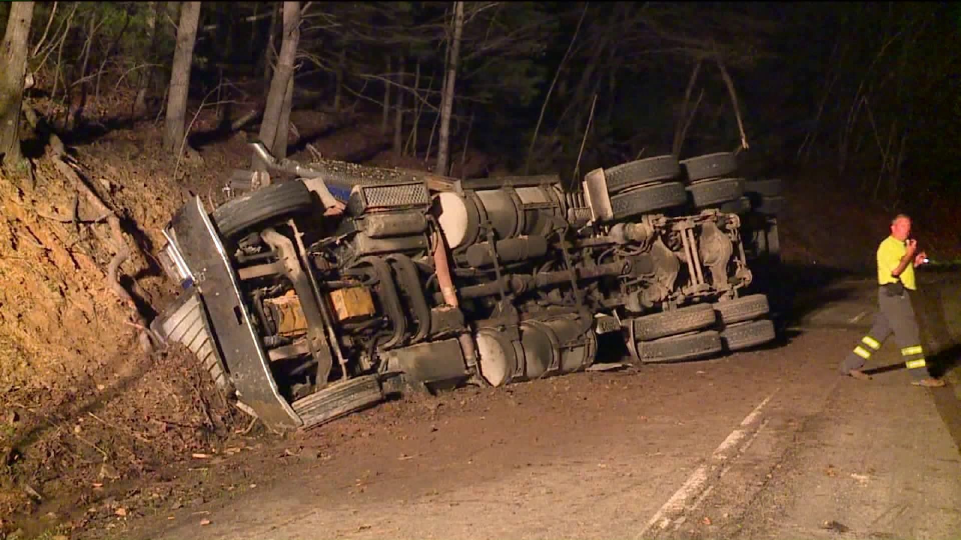 Tractor Trailer Crash Closes Ramp in Luzerne County