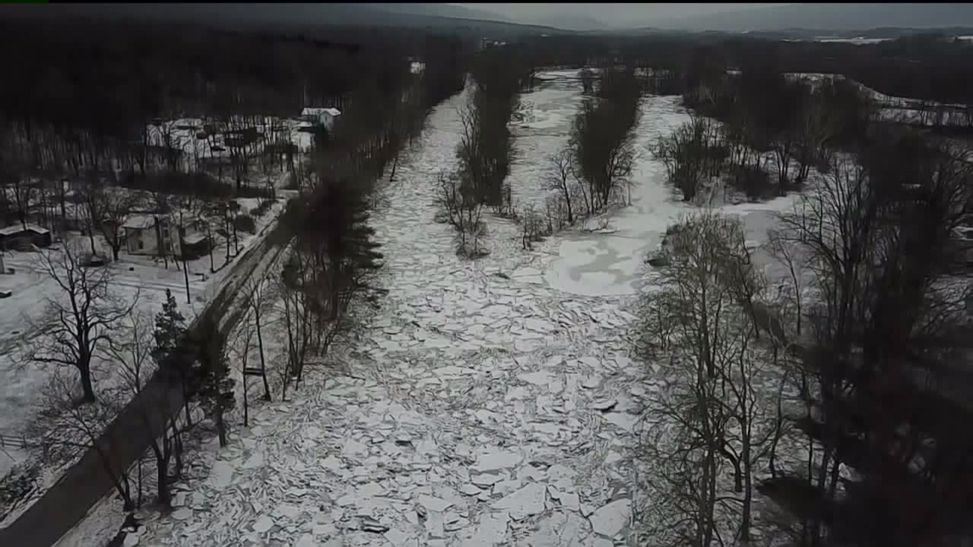Ice Jams on Penns Creek Create Problems for Nearby Residents