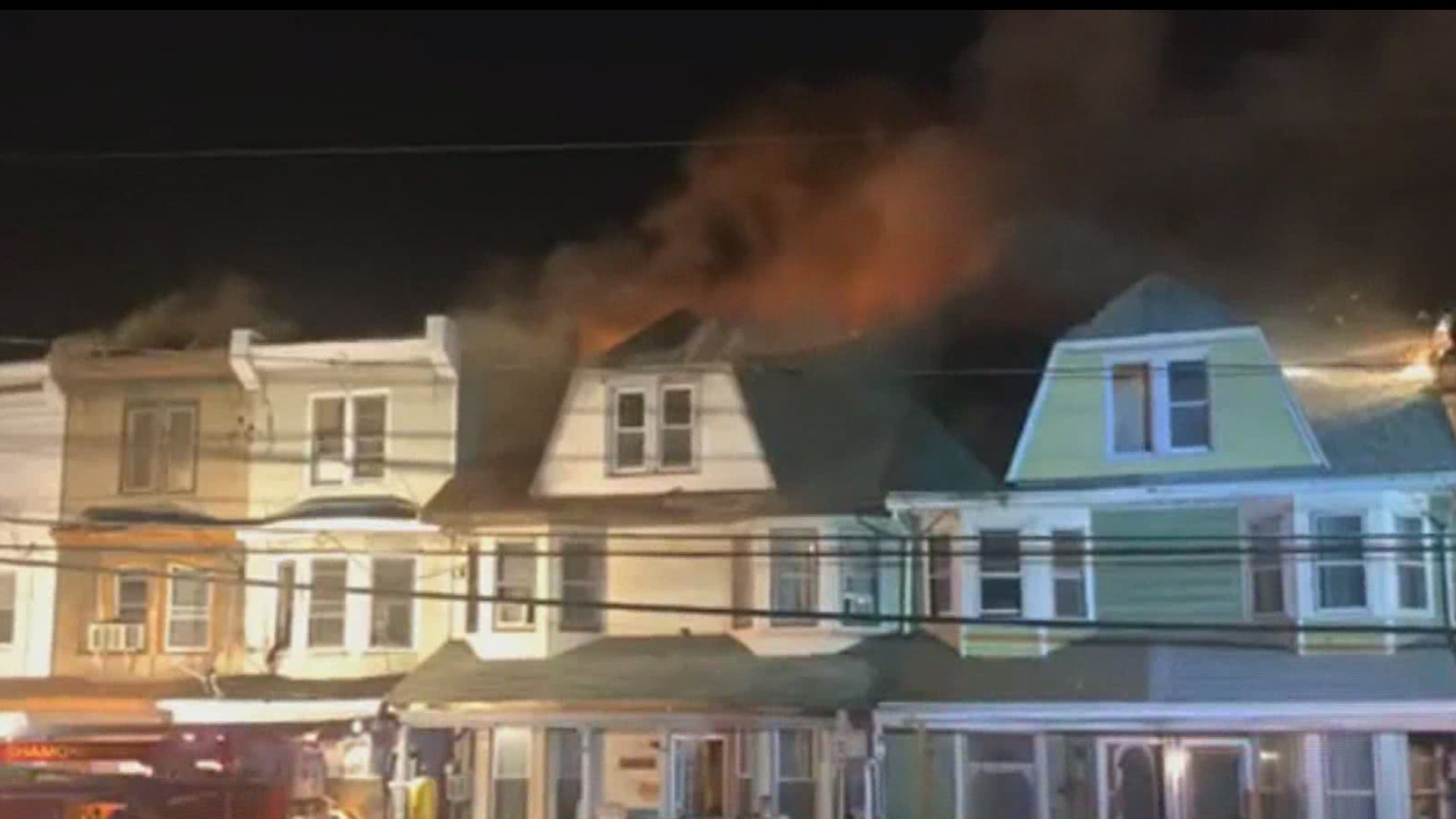 A fire damaged a home Tuesday night on Bear Valley Avenue in Shamokin.