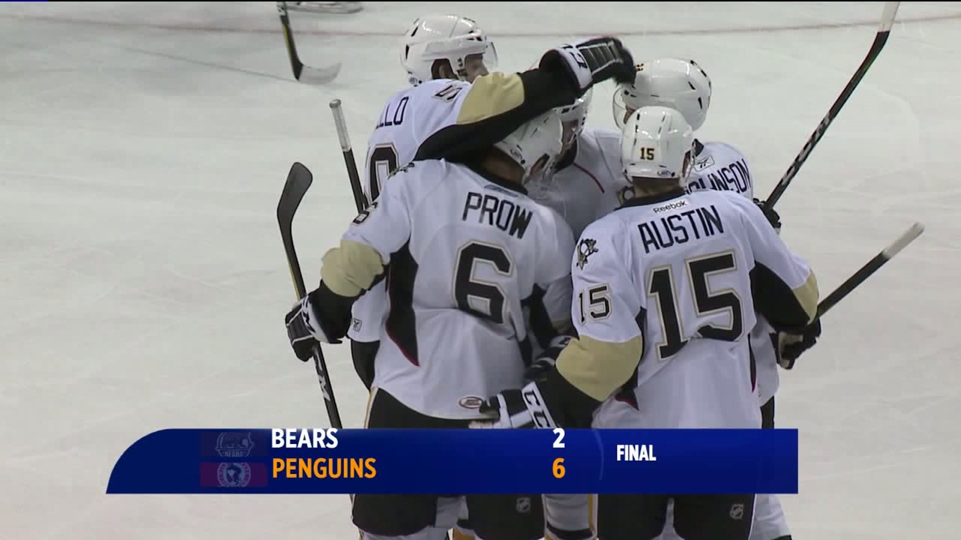Penguins Top Bears 6-2 in Preseason Game