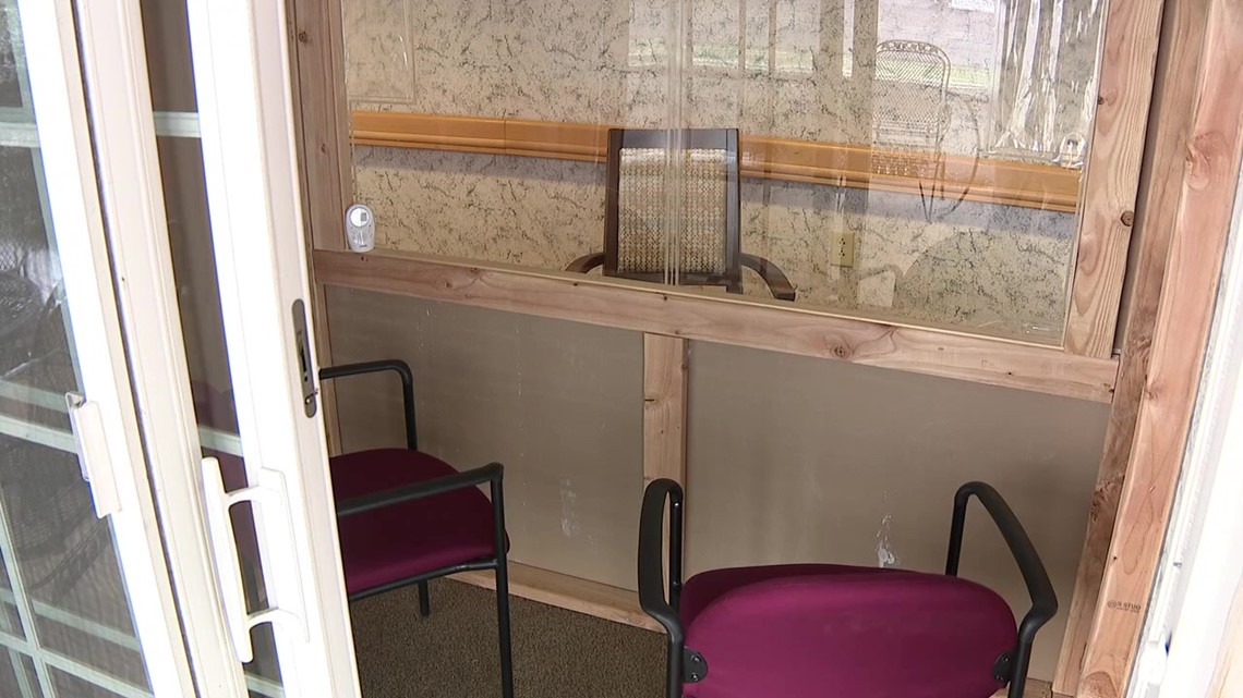 Care home builds COVIDsafe visitation center