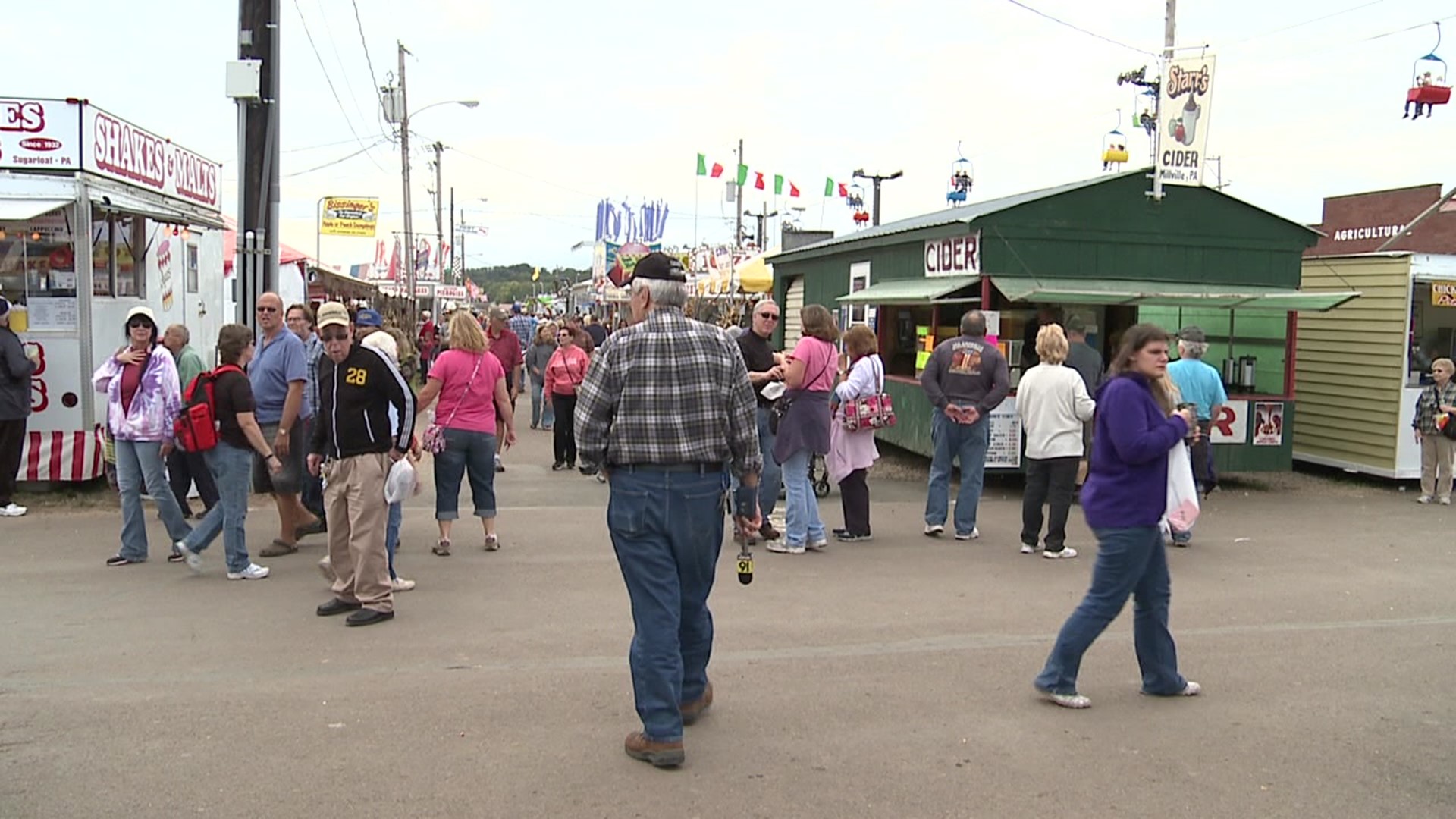 Mike Stevens shows how the fair rebounded the year after it was last canceled.