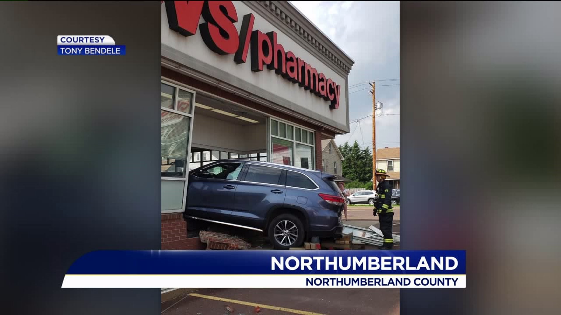 Car Slammed into Drug Store in Northumberland County