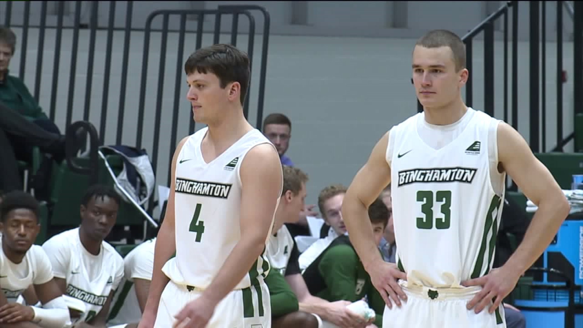 Local guys at Binghamton basketball